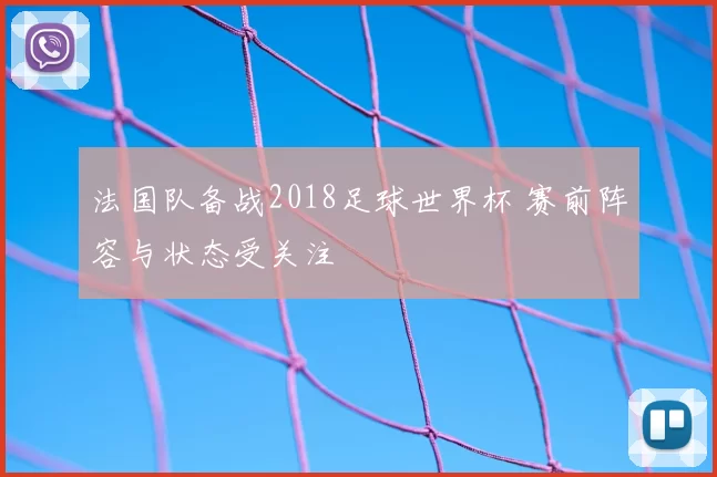 法国队备战2018足球世界杯 赛前阵容与状态受关注