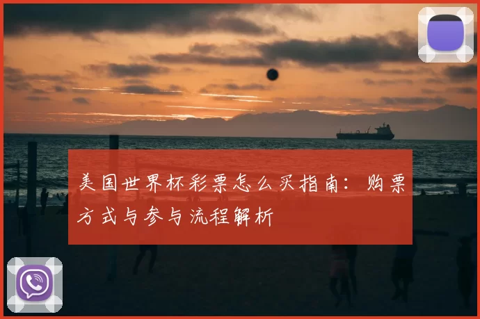 美国世界杯彩票怎么买指南：购票方式与参与流程解析
